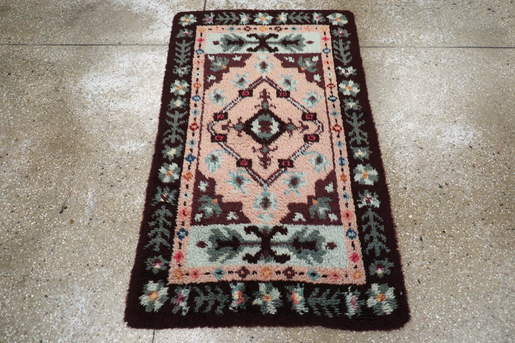 Vintage European Deco Rug, No.30877 - Staging