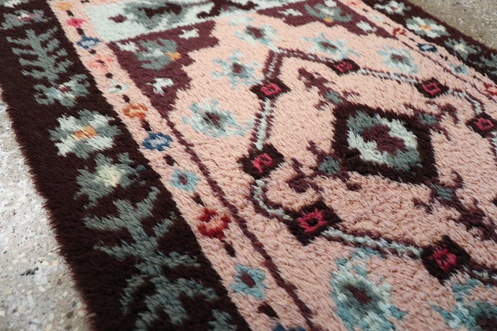 Vintage European Deco Rug, No.30877 - Staging