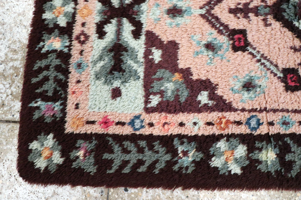 Vintage European Deco Rug, No.30877 - Staging