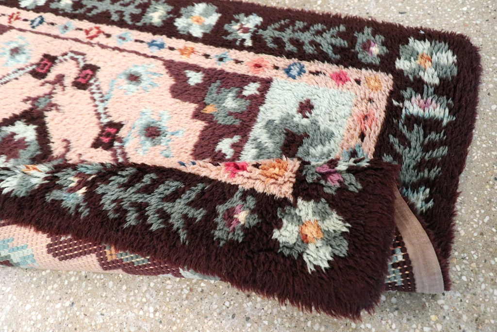Vintage European Deco Rug, No.30877 - Staging