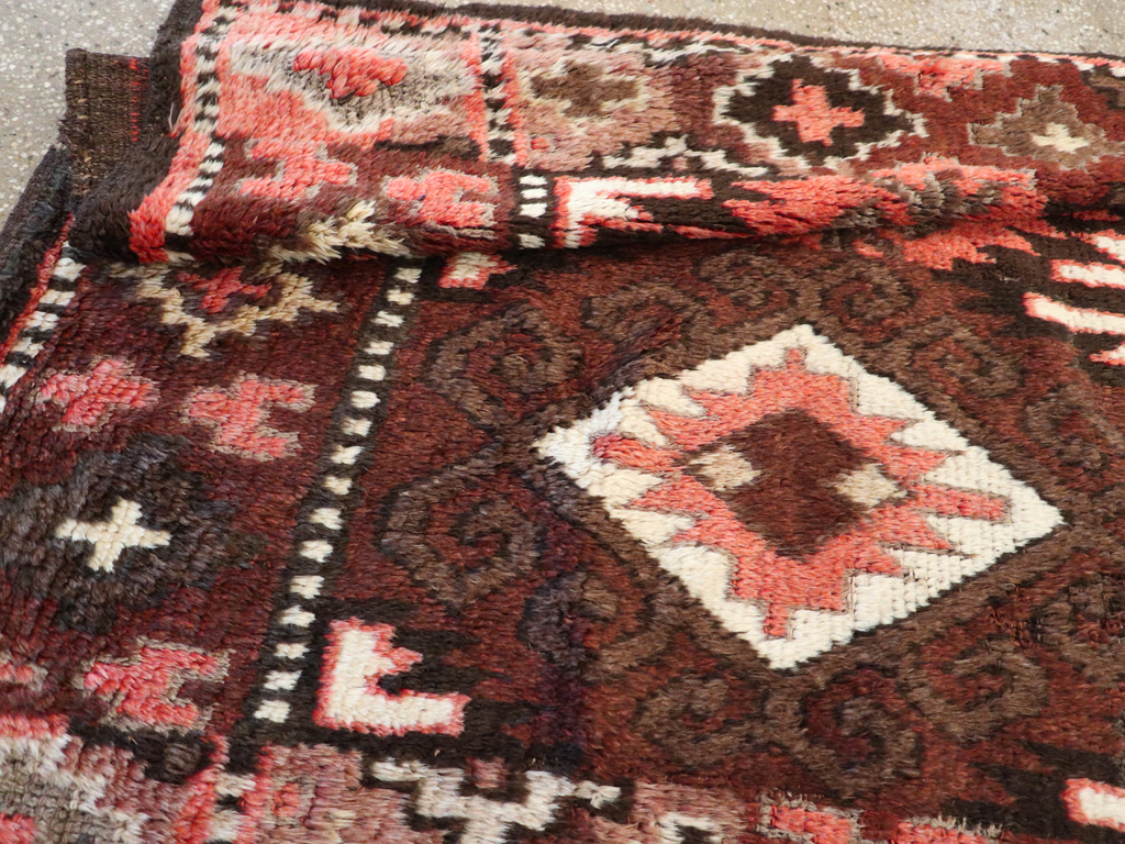 Vintage Central Asian Turkoman Gallery Rug, No.30878 - Staging