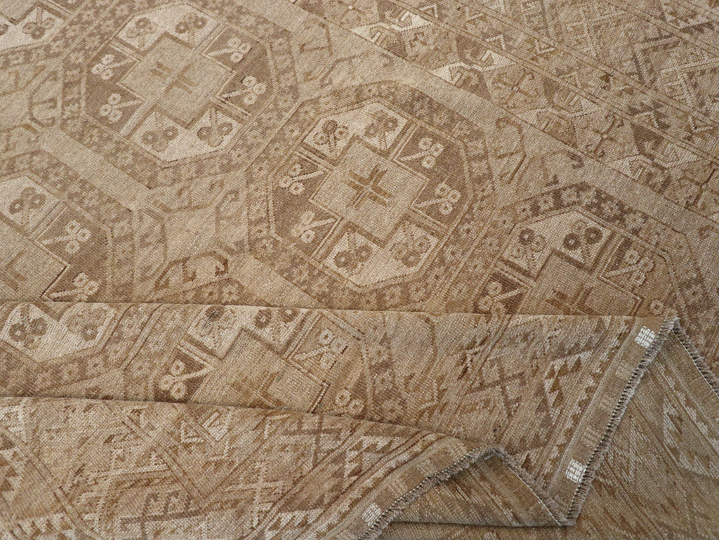 Vintage Central Asian Turkoman Tribal Room Size Carpet, No.30883 - Staging
