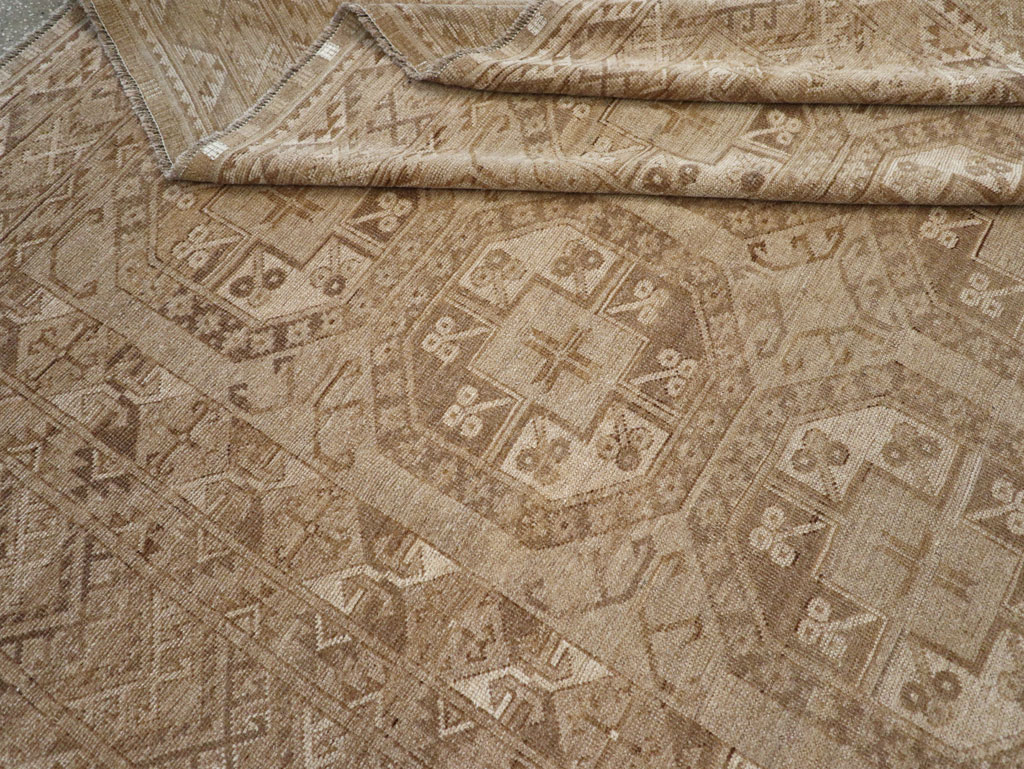 Vintage Central Asian Turkoman Tribal Room Size Carpet, No.30883 - Staging