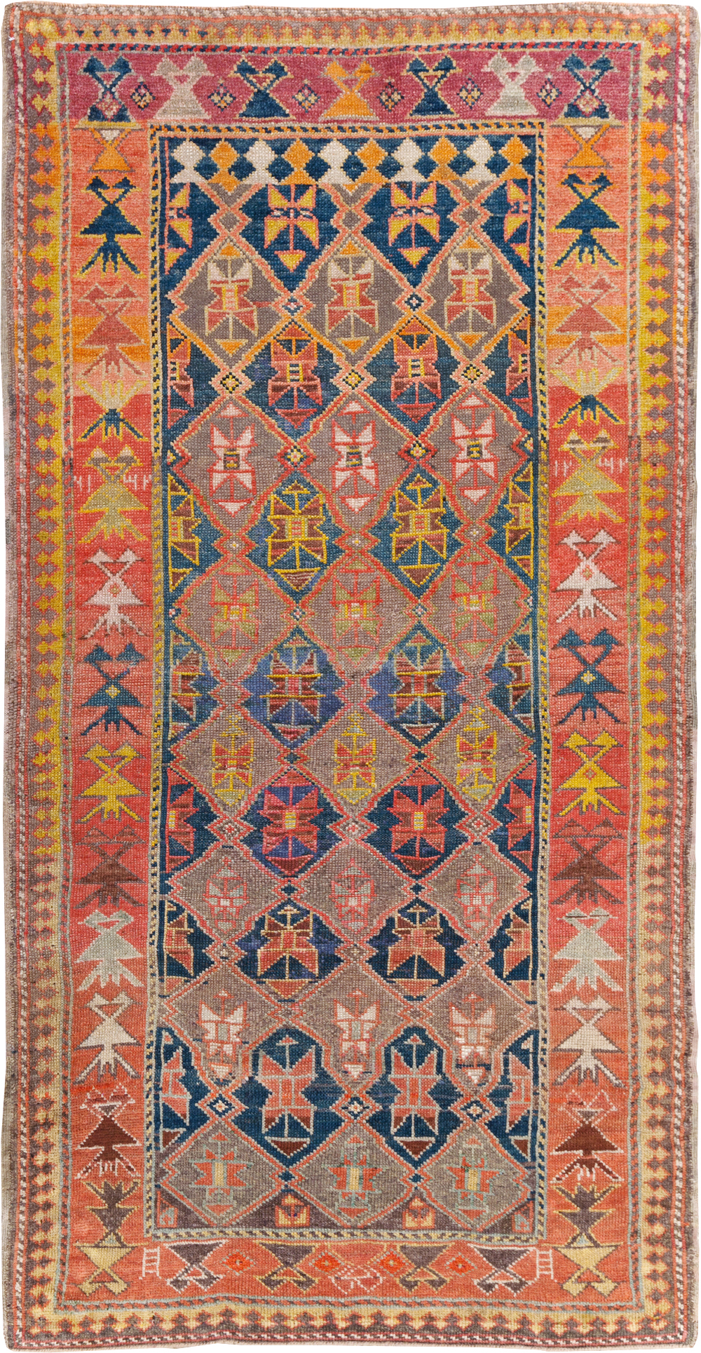 Antique Kazak Rug, No.30894 - Staging