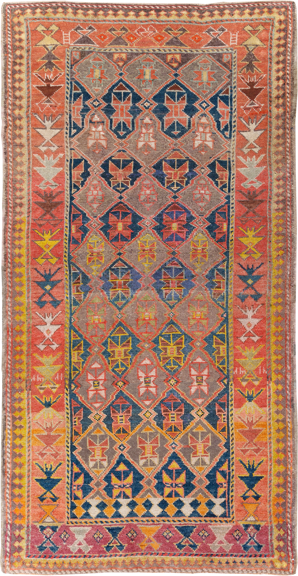 Antique Kazak Rug, No.30894 - Staging