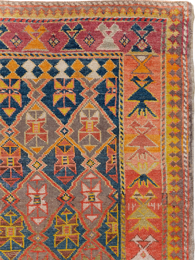Antique Kazak Rug, No.30894 - Staging