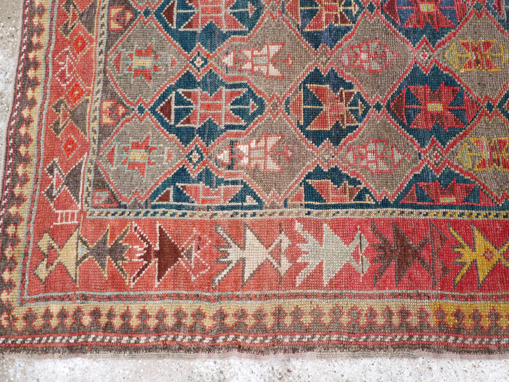 Antique Kazak Rug, No.30894 - Staging