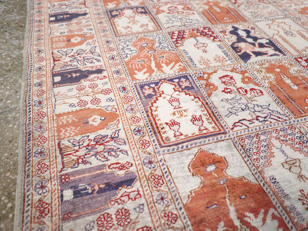 Vintage Turkish Kayseri Throw Rug, No.30895 - Staging