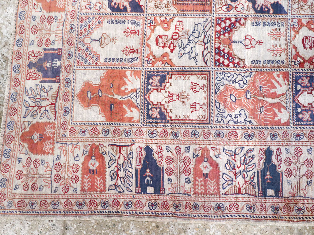 Vintage Turkish Kayseri Throw Rug, No.30895 - Staging