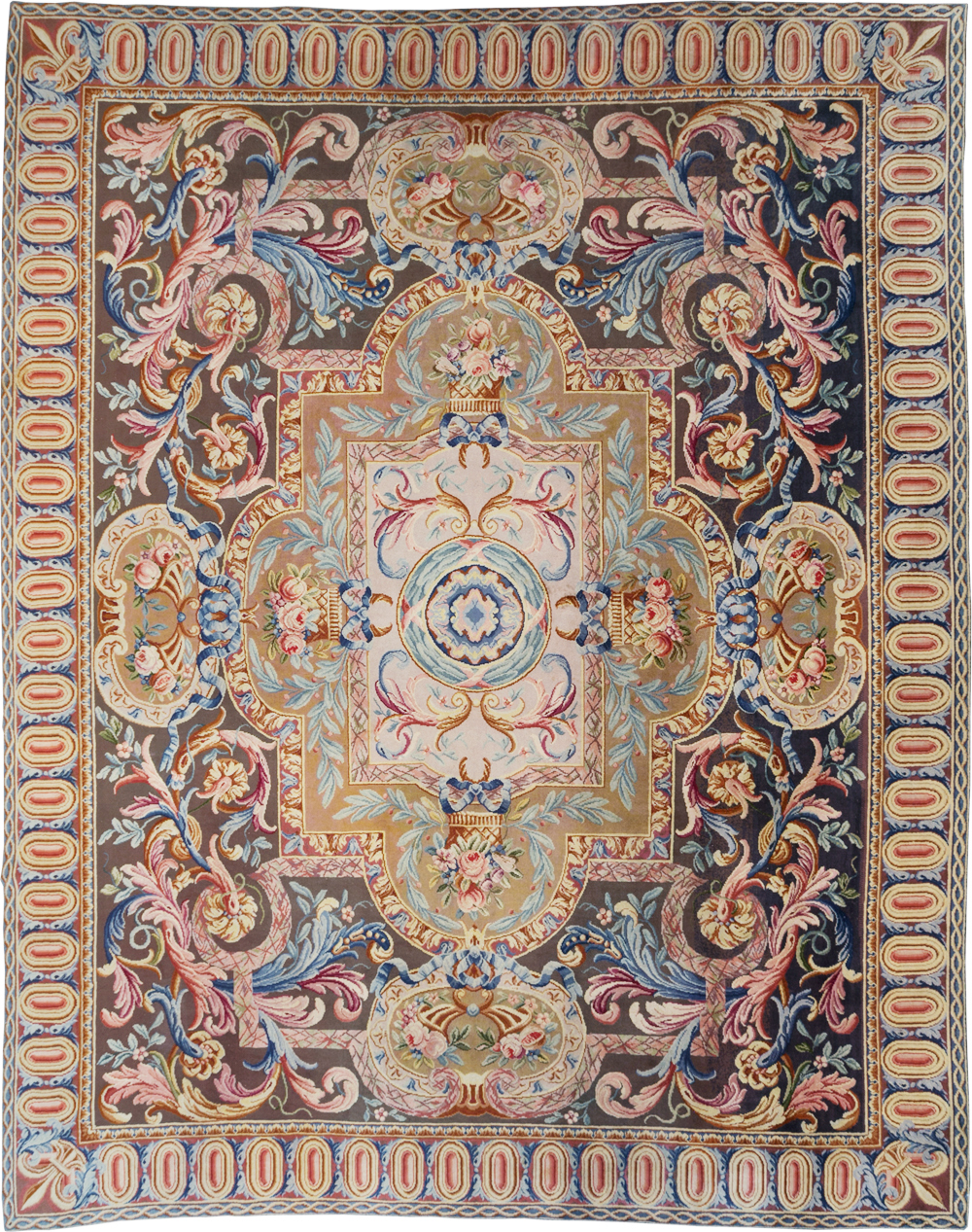 Antique French Savonnerie Large Room Size Carpet, No.30897 - Staging