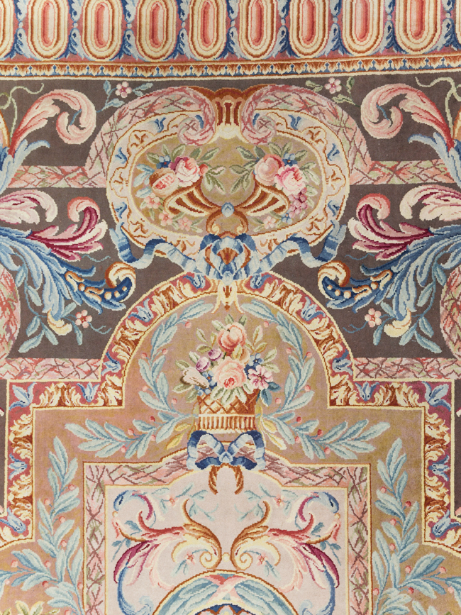 Antique French Savonnerie Large Room Size Carpet, No.30897 - Staging