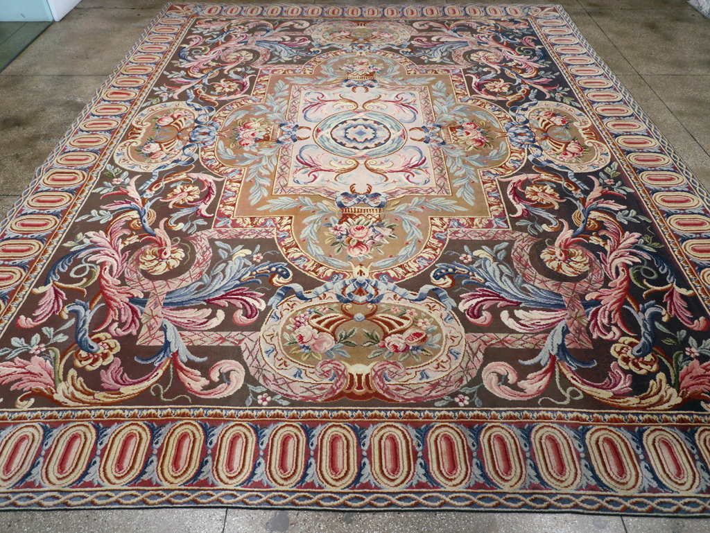 Antique French Savonnerie Large Room Size Carpet, No.30897 - Staging