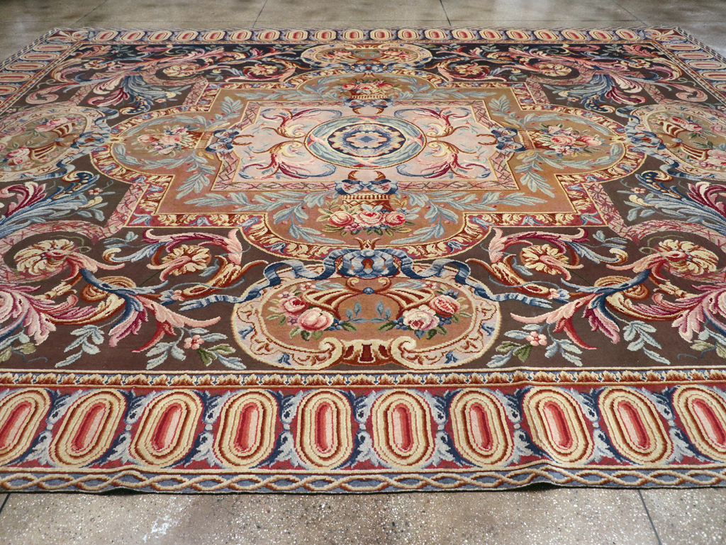 Antique French Savonnerie Large Room Size Carpet, No.30897 - Staging