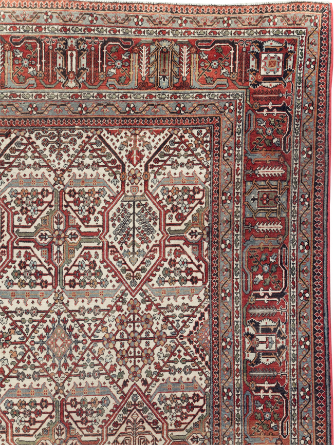 Vintage Persian Joshegan Carpet, No.30898 - Staging
