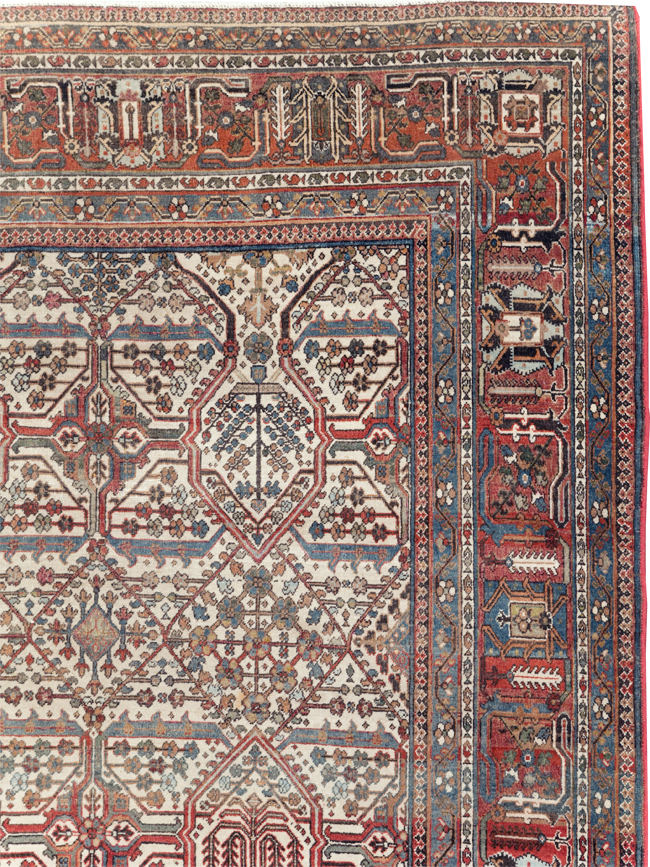 Vintage Persian Joshegan Carpet, No.30898 - Staging