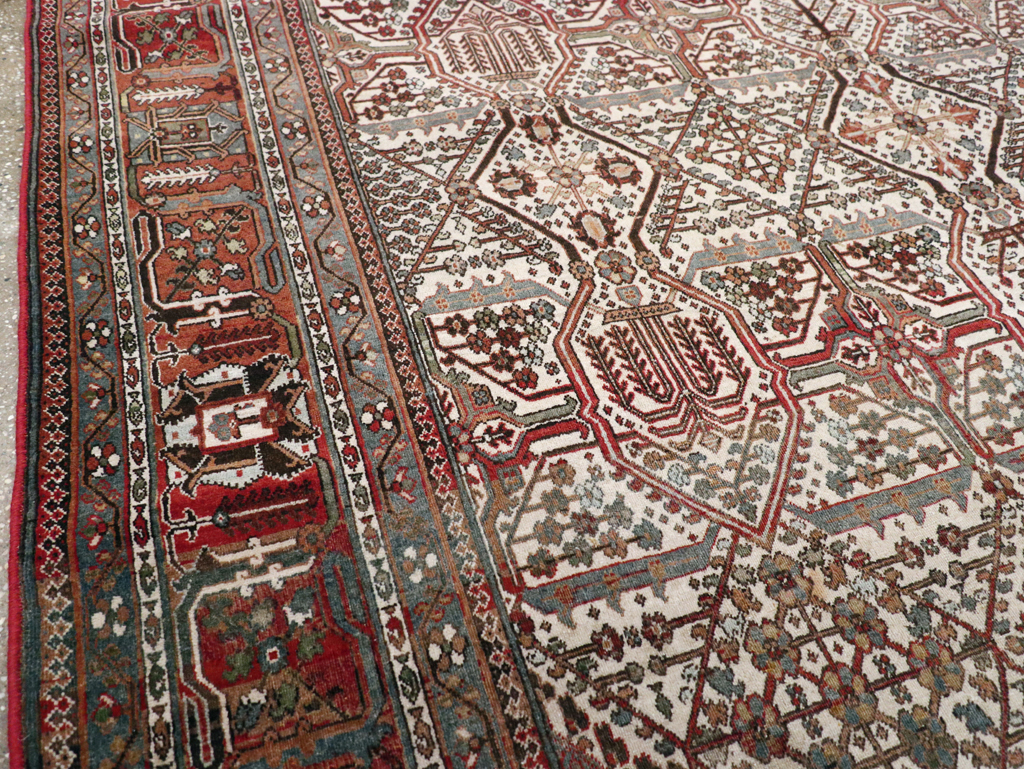 Vintage Persian Joshegan Carpet, No.30898 - Staging