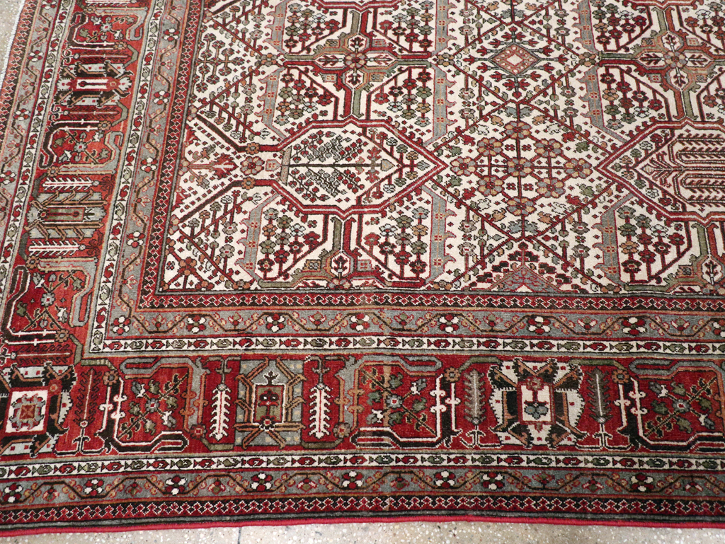 Vintage Persian Joshegan Carpet, No.30898 - Staging