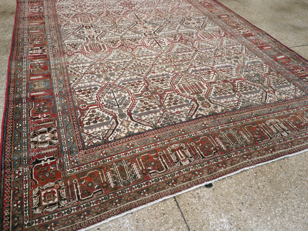 Vintage Persian Joshegan Carpet, No.30898 - Staging