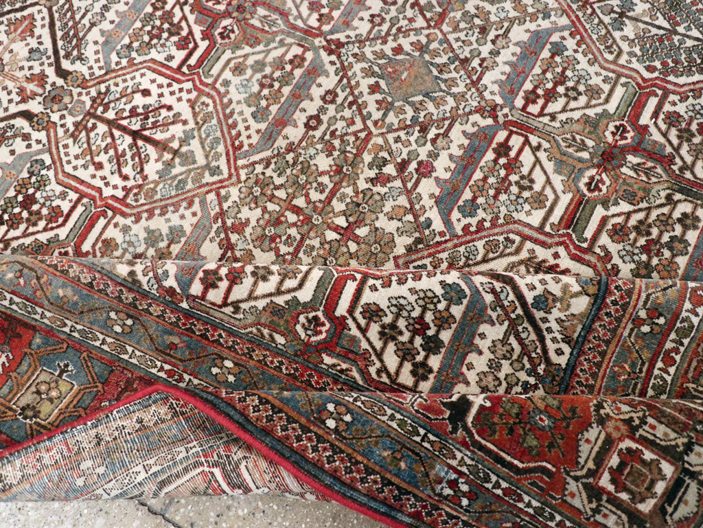 Vintage Persian Joshegan Carpet, No.30898 - Staging