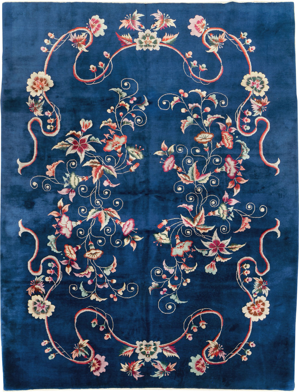 Vintage Chinese Art Deco Room Size Carpet, No.30900 - Staging