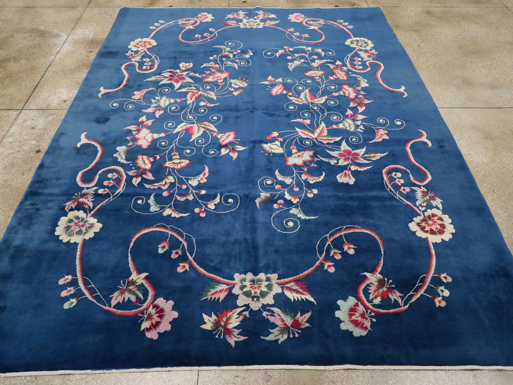 Vintage Chinese Art Deco Room Size Carpet, No.30900 - Staging