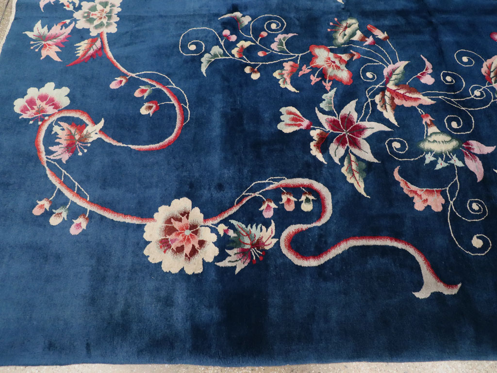 Vintage Chinese Art Deco Room Size Carpet, No.30900 - Staging