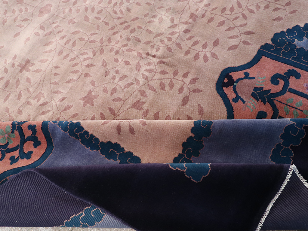 Vintage Chinese Art Deco Room Size Carpet, No.30901 - Staging