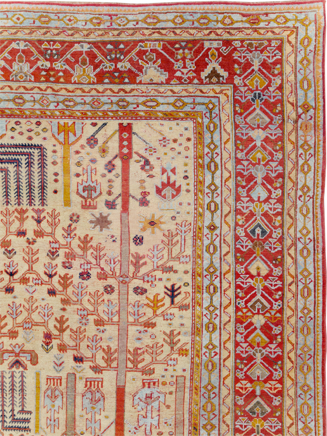 Antique Turkish Oushak Large Room Size Carpet, No.30902 - Staging