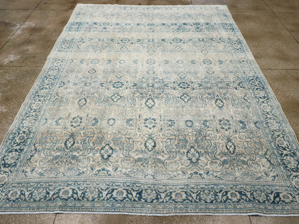 Vintage Persian Bidjar Room Size Carpet, No.30905 - Staging