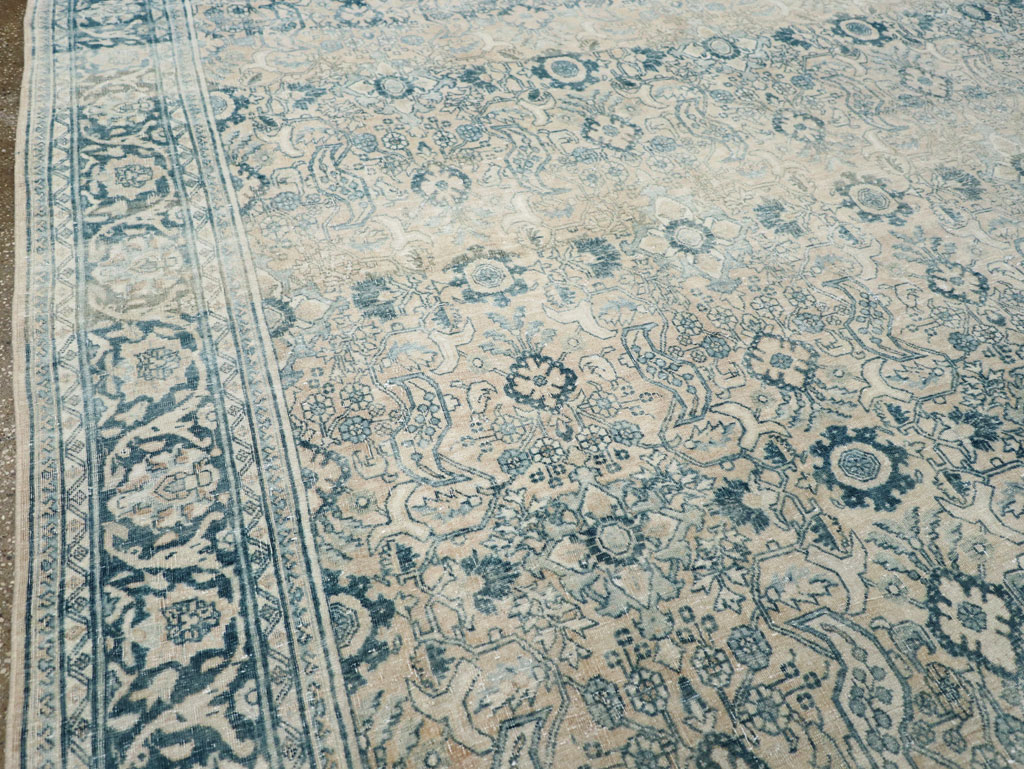 Vintage Persian Bidjar Room Size Carpet, No.30905 - Staging