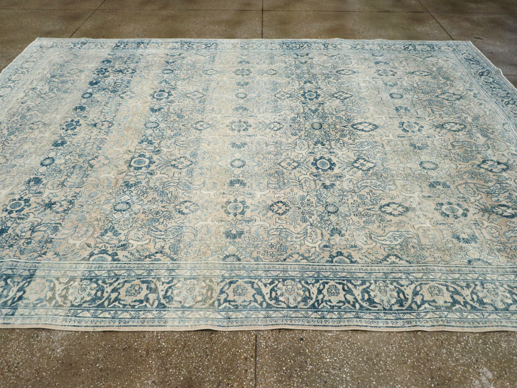 Vintage Persian Bidjar Room Size Carpet, No.30905 - Staging