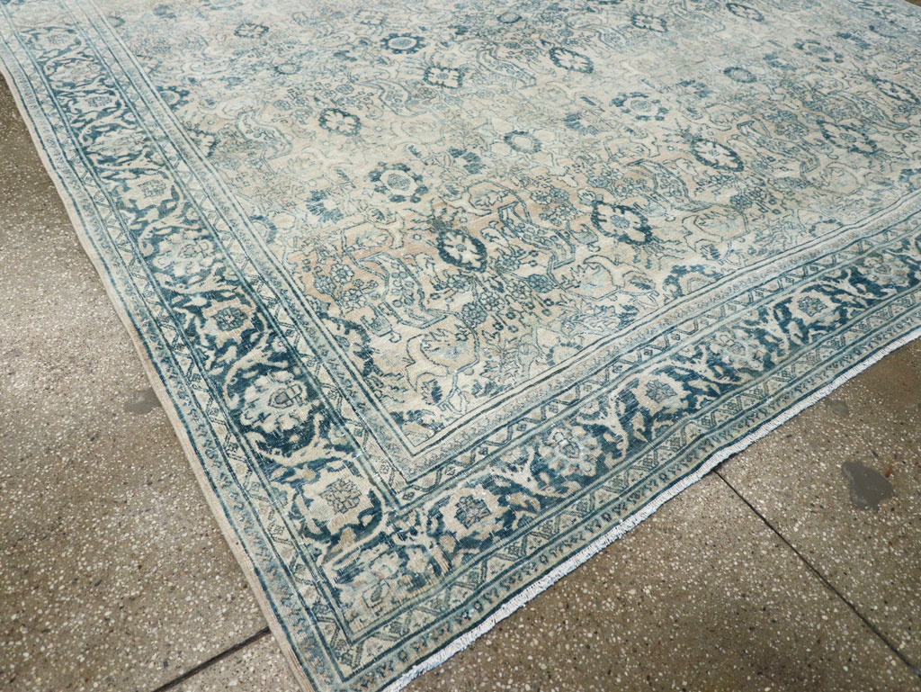 Vintage Persian Bidjar Room Size Carpet, No.30905 - Staging