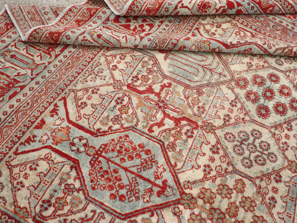 Vintage Persian Joshegan Room Size Carpet, No.30910 - Staging