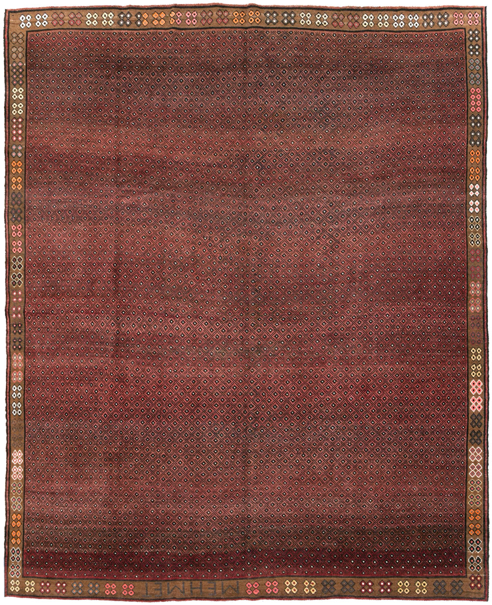 Vintage Turkish Anatolian Small Room Size Carpet, No.30916 - Staging