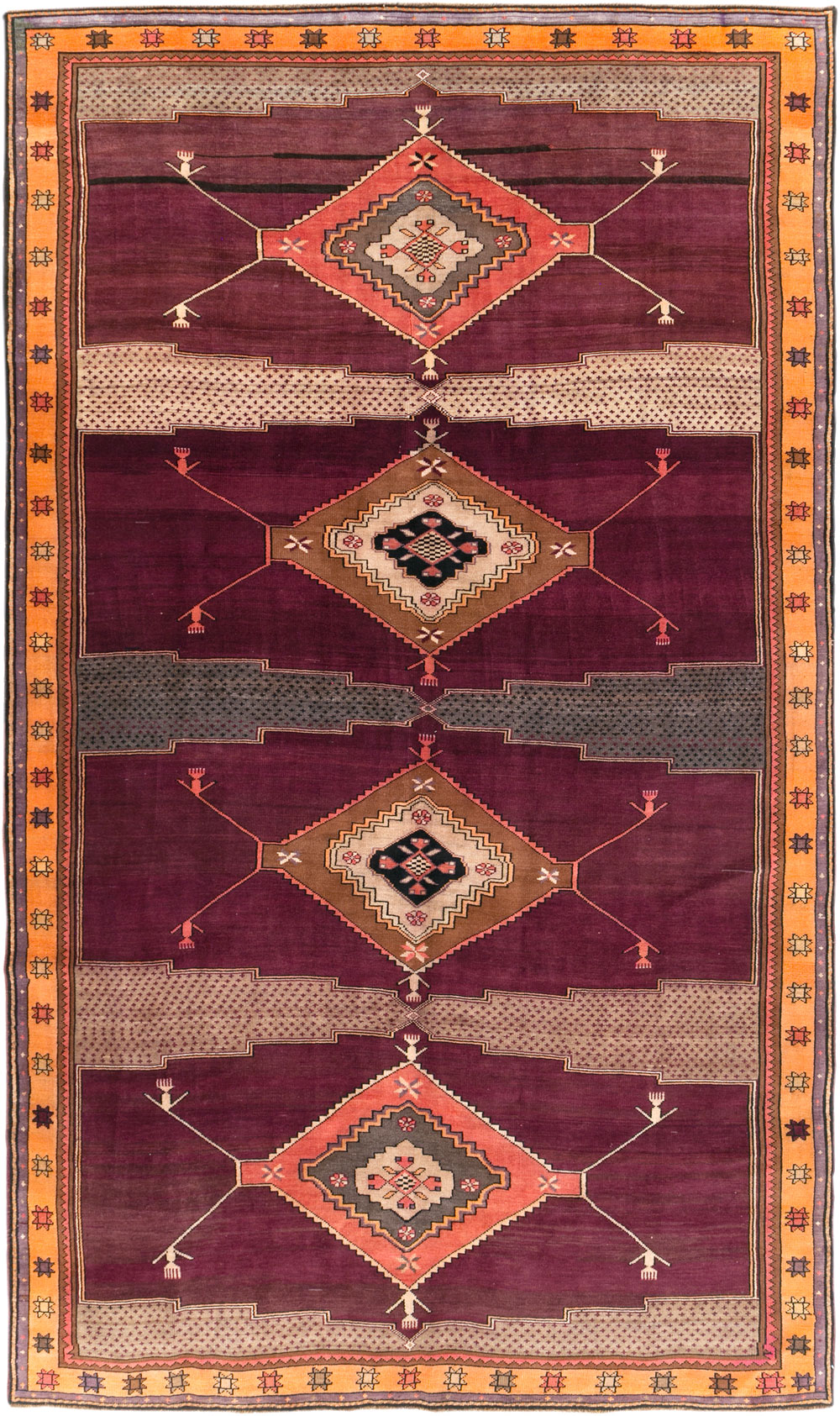 Vintage Turkish Anatolian Carpet, No.30917 - Staging