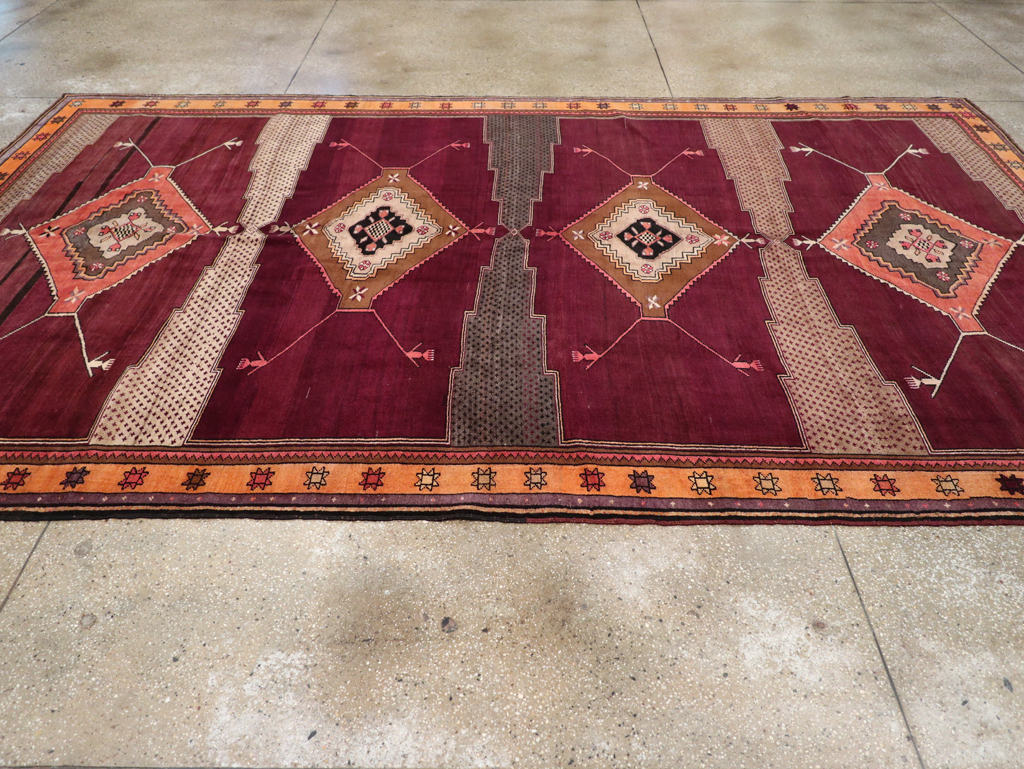 Vintage Turkish Anatolian Carpet, No.30917 - Staging