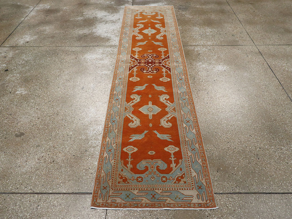 Vintage Indian Khotan Runner, No.30918 - Staging