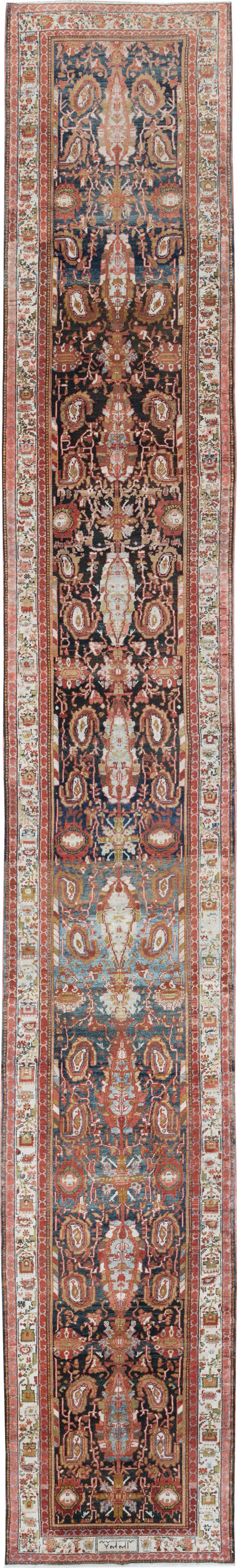 Vintage Persian Malayer Runner, No.30923 - Staging