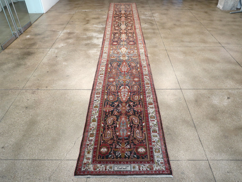 Vintage Persian Malayer Runner, No.30923 - Staging