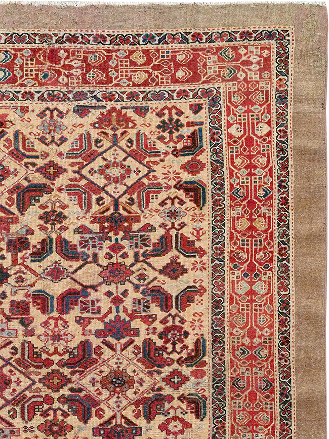 Antique Persian Malayer Gallery Carpet, No.30939 - Staging