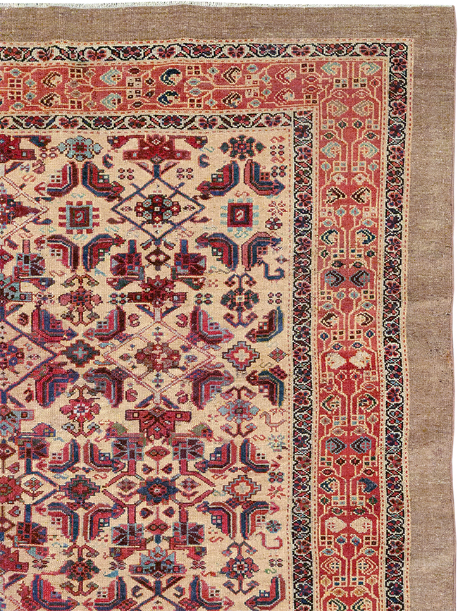 Antique Persian Malayer Gallery Carpet, No.30939 - Staging