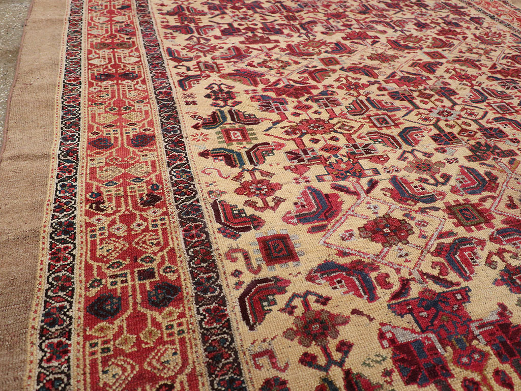 Antique Persian Malayer Gallery Carpet, No.30939 - Staging