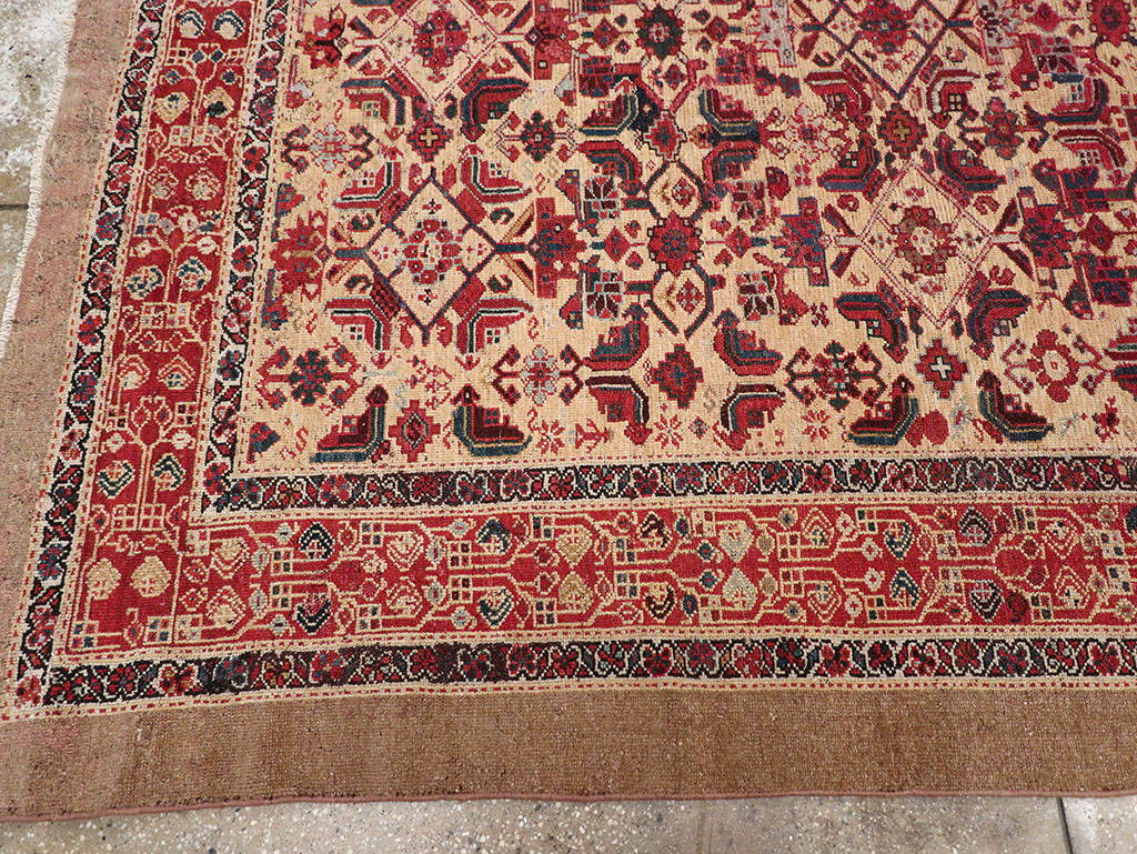 Antique Persian Malayer Gallery Carpet, No.30939 - Staging