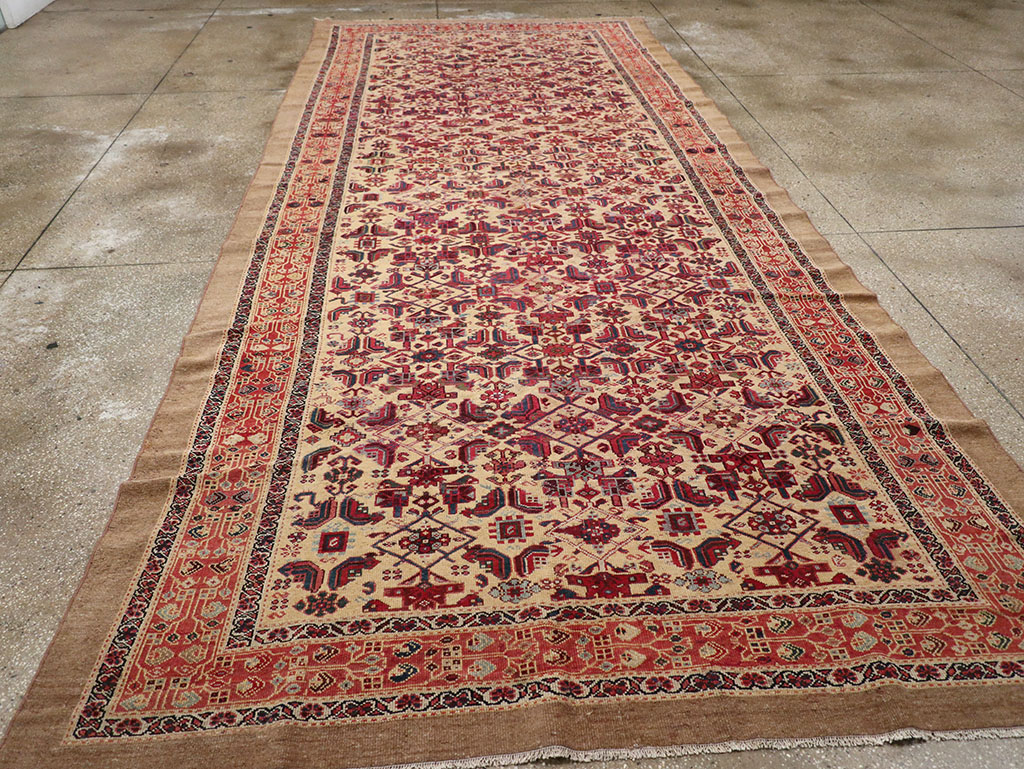 Antique Persian Malayer Gallery Carpet, No.30939 - Staging