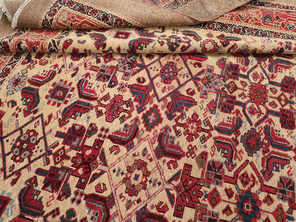 Antique Persian Malayer Gallery Carpet, No.30939 - Staging