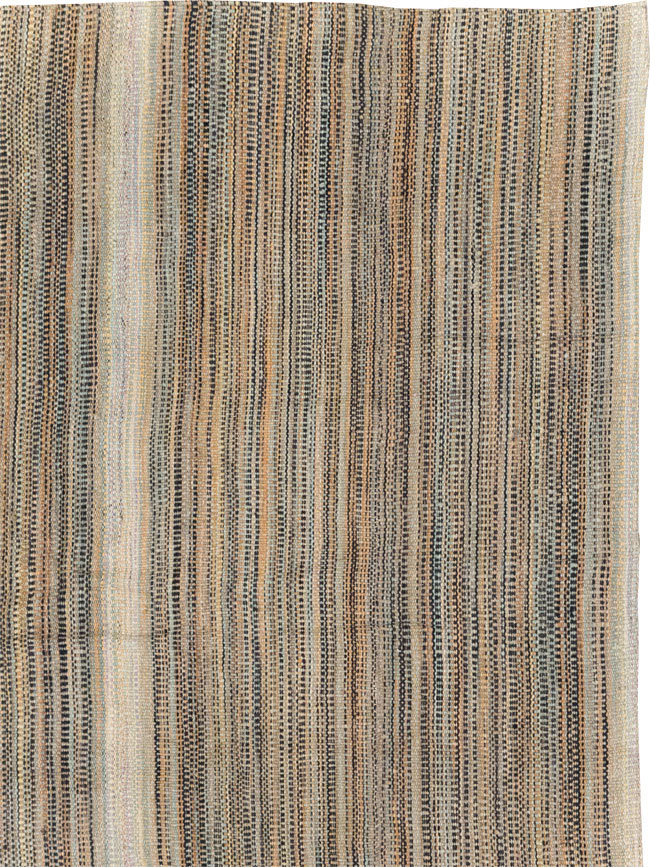 Modern Turkish Flatweave Room Size Carpet, No.30947 - Staging