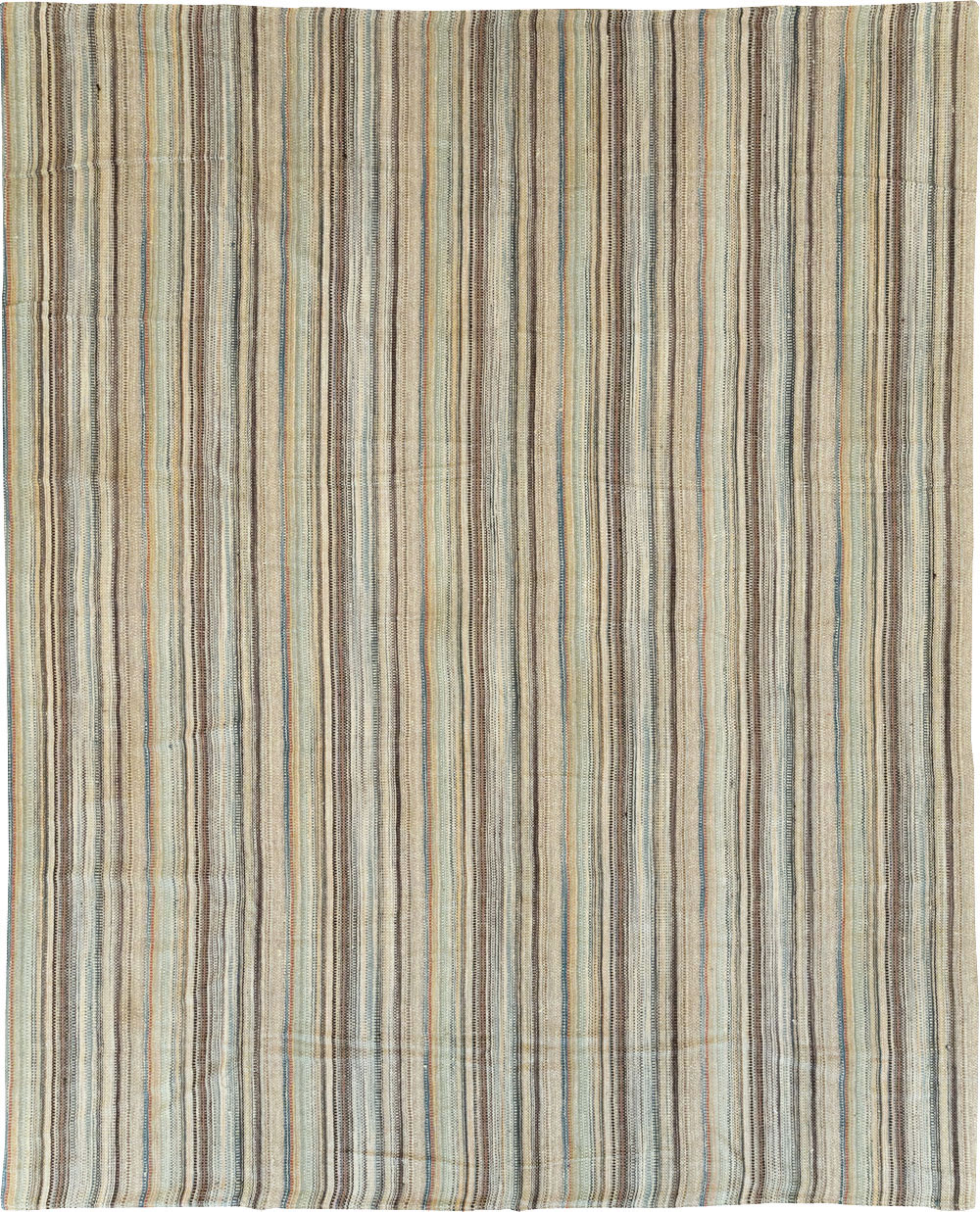 Modern Turkish Flatweave Room Size Carpet, No.30950 - Staging