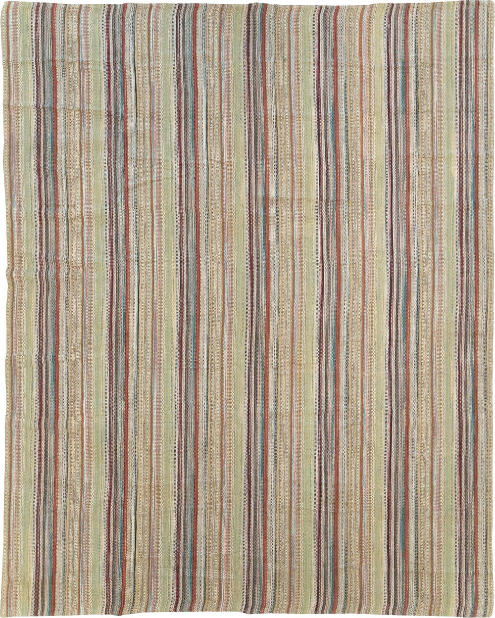 Modern Turkish Flatweave Room Size Carpet, No.30951 - Staging
