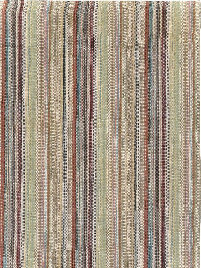 Modern Turkish Flatweave Room Size Carpet, No.30951 - Staging