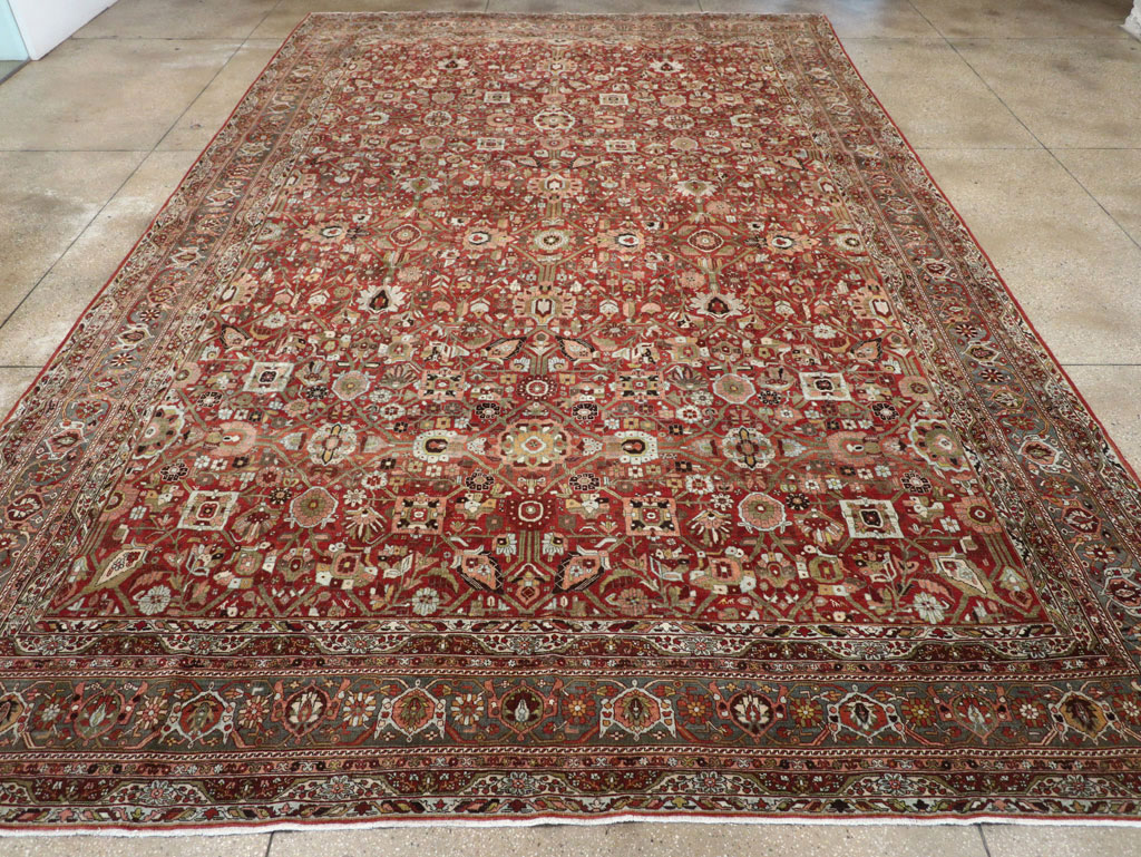 Antique Persian Bidjar Large Carpet, No.30953 - Staging